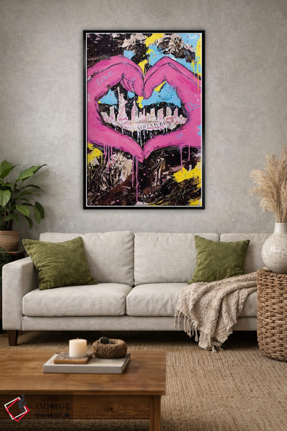 تابلو دکوراتیو یک عشق اثر اینس کاپلون - D1B