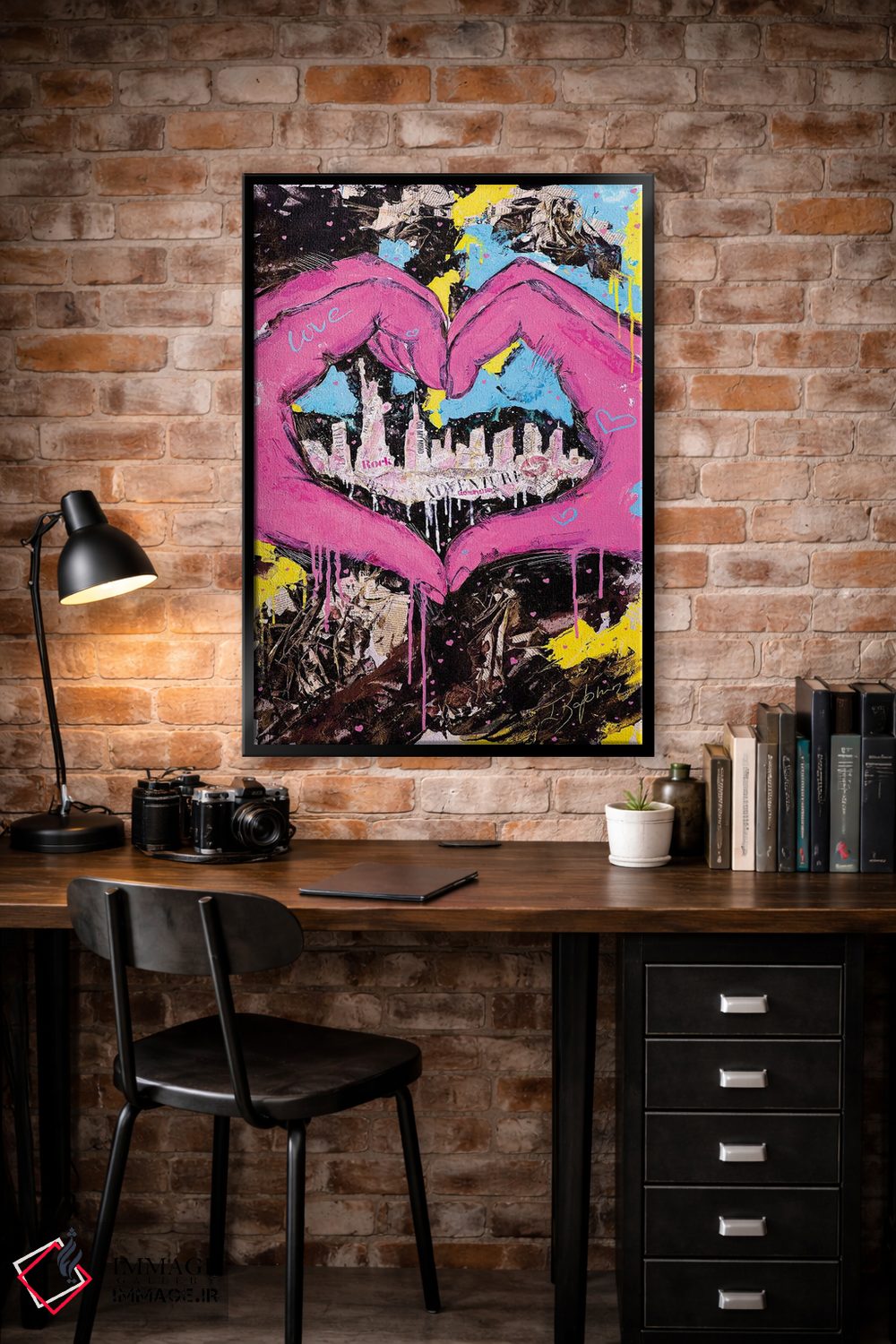 تابلو دکوراتیو یک عشق اثر اینس کاپلون - D4B