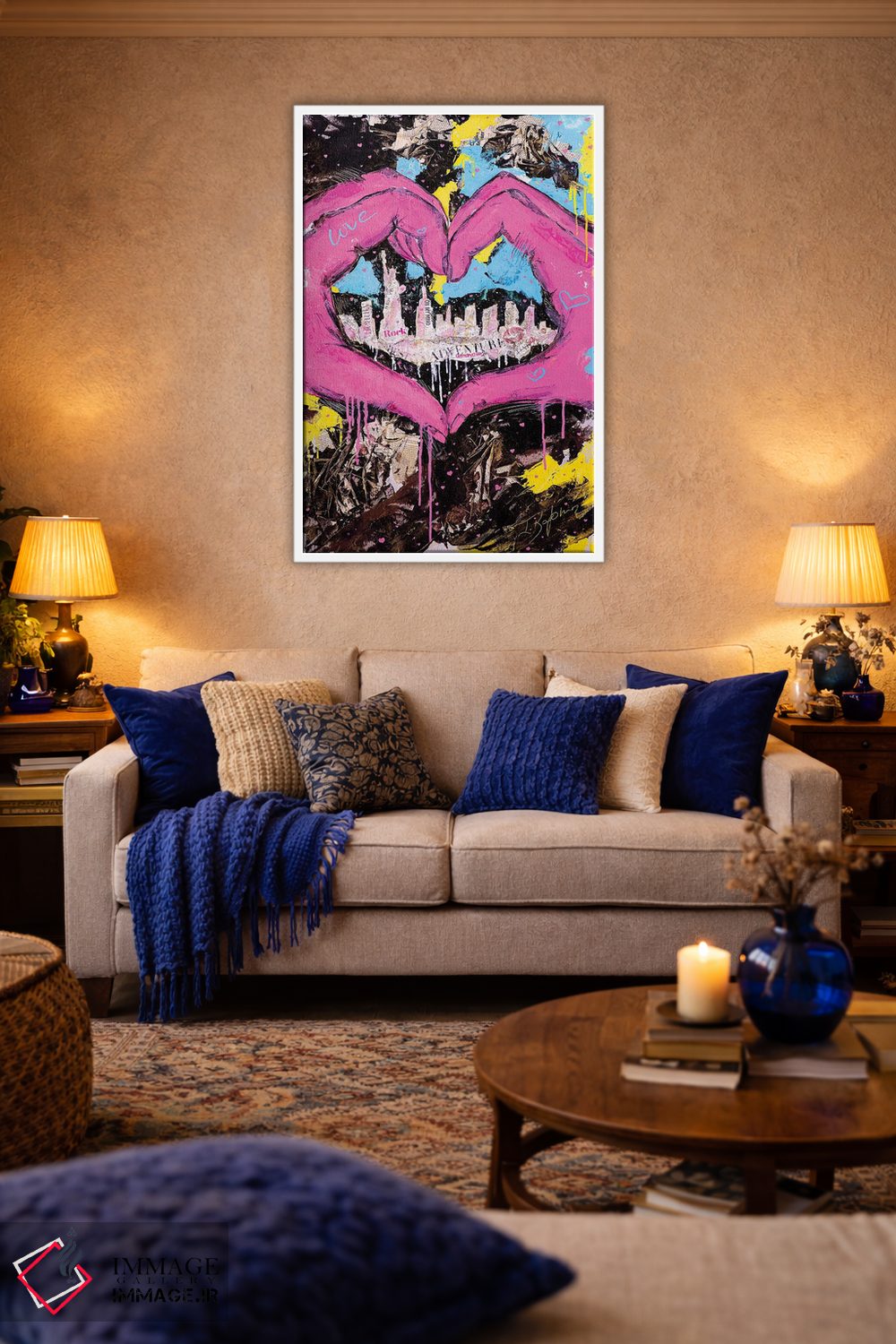 تابلو دکوراتیو یک عشق اثر اینس کاپلون - D3W