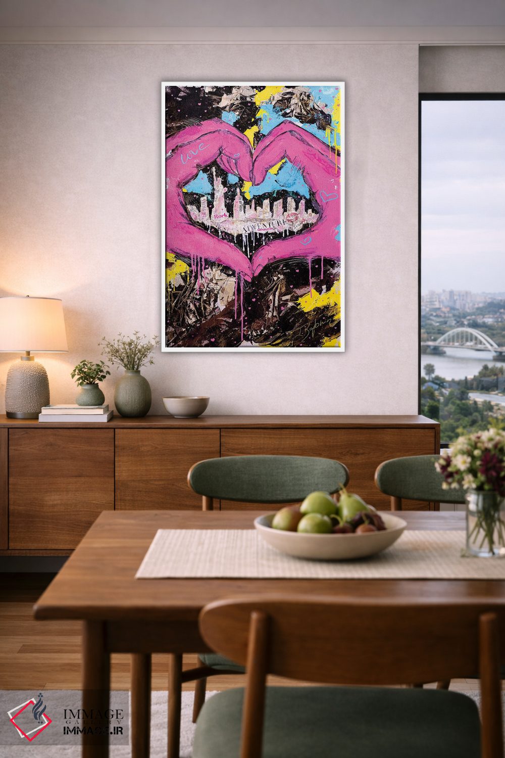 تابلو دکوراتیو یک عشق اثر اینس کاپلون - D6W