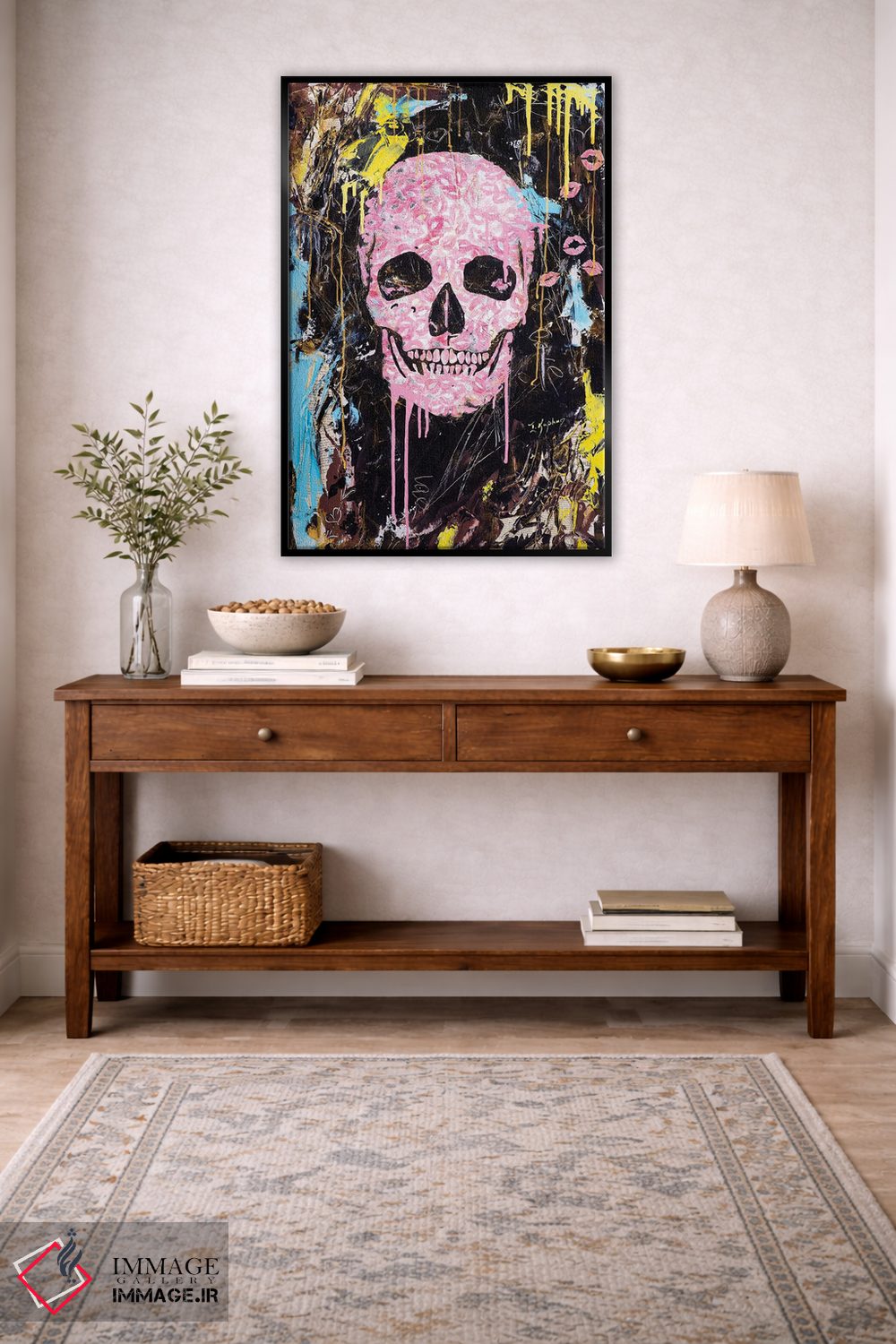 تابلو دکوراتیو بوسه جمجمه اثر اینس کاپلون - D4B