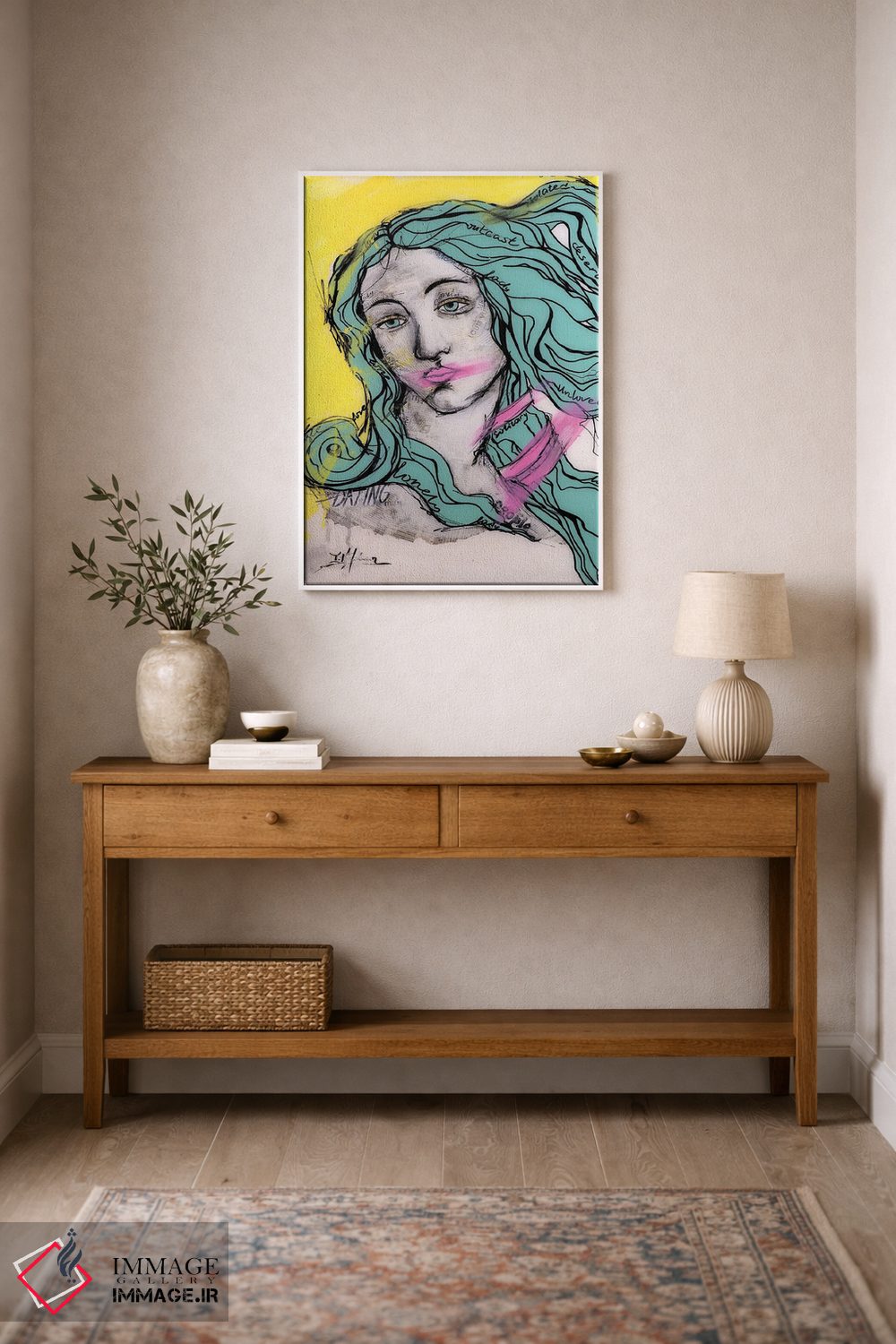 تابلو دکوراتیو تنها اثر اینس کاپلون - D1W