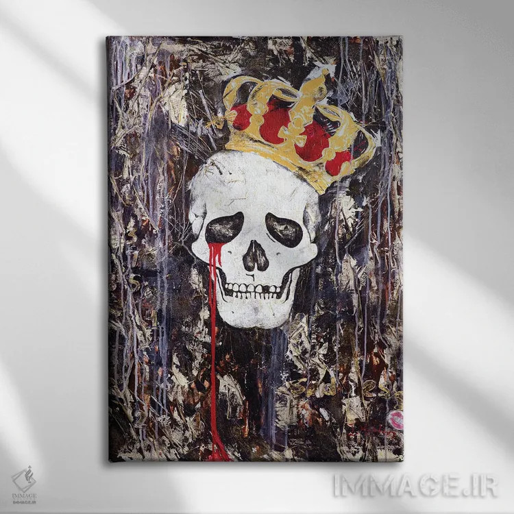 تابلو دکوراتیو شاه گریان اثر اینس کاپلون - نمای روبهرو روی دیوار