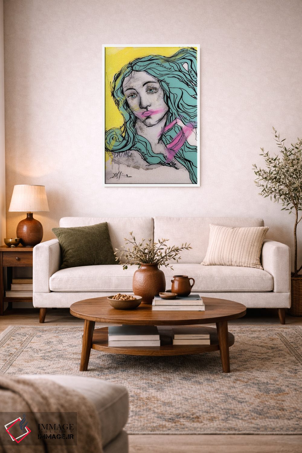 تابلو دکوراتیو تنها اثر اینس کاپلون - D3W