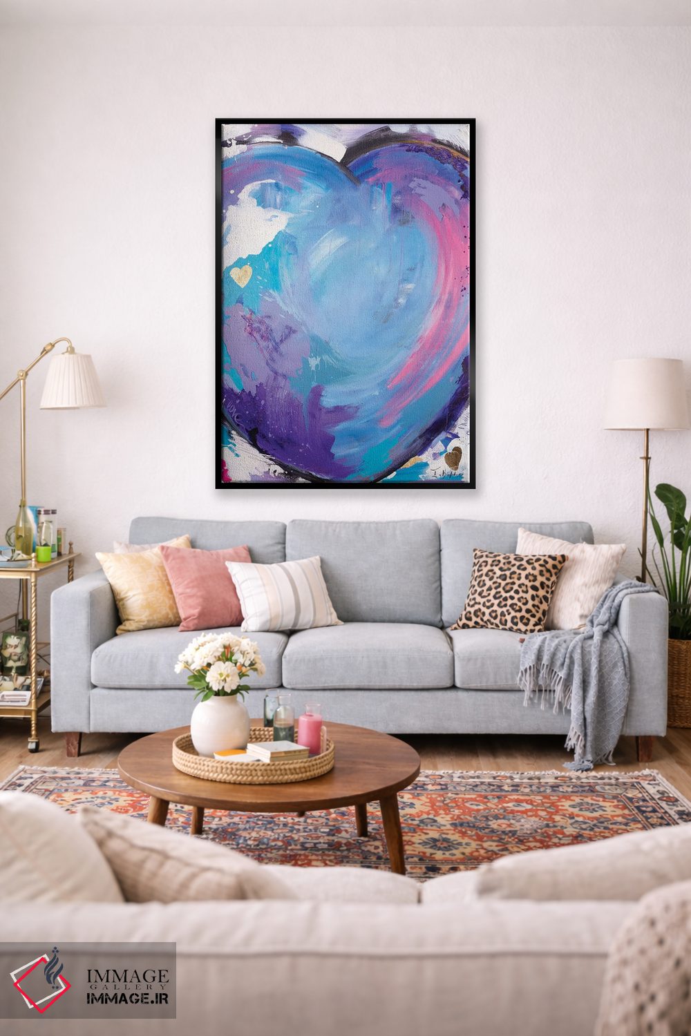 تابلو مدرن عشق بزرگ اثر اینس کاپلون - D1B