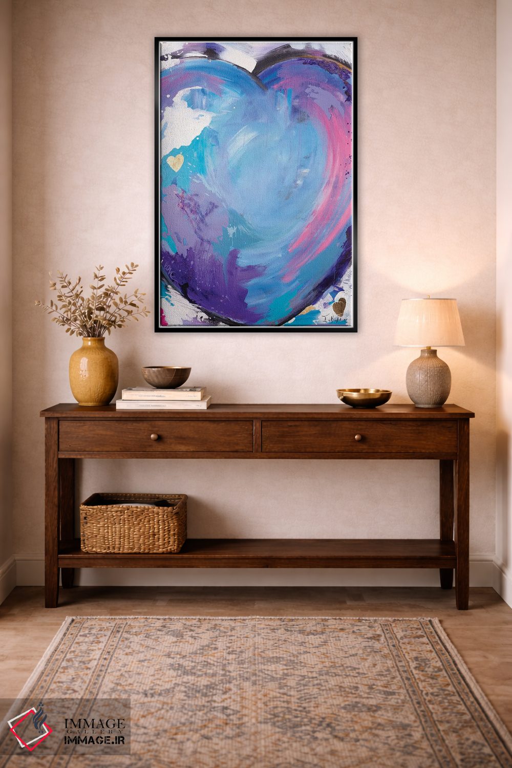 تابلو مدرن عشق بزرگ اثر اینس کاپلون - D2B