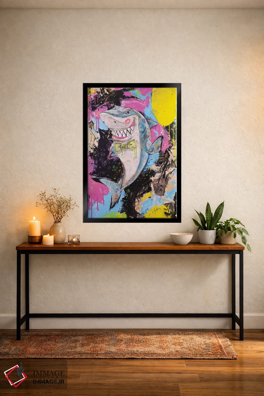 تابلو دکوراتیو کوسه اثر اینس کاپلون - D4B