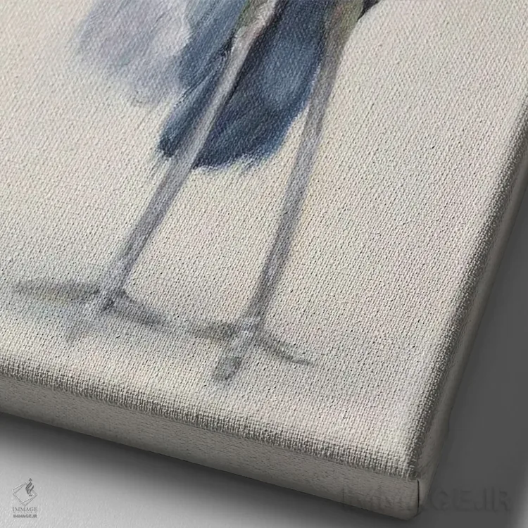 تابلو دکوراتیو ظرافت اثر ایرینا خورت - نمای نزدیک بافت بوم