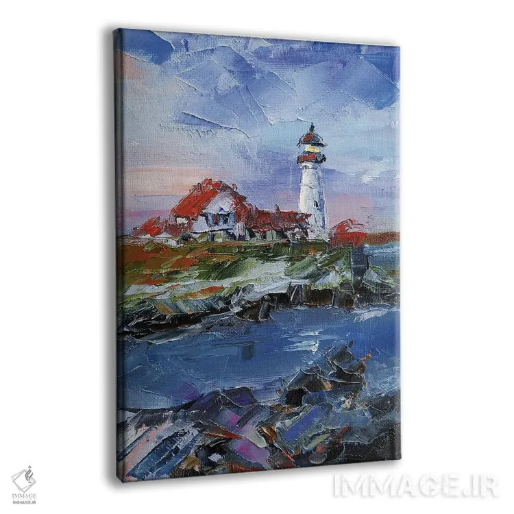 تابلو دکوراتیو فانوس دریایی پورتلند هد اثر ایرینا خورت - نمای پرسپکتیو محصول