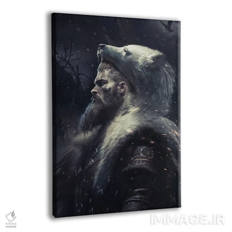 تابلو دکوراتیو جنگجوی برزرکر اثر ایکارونا - نمای پرسپکتیو محصول