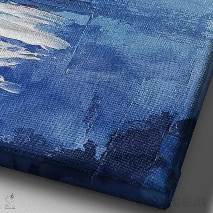 تابلو دکوراتیو در سواحل دور اثر ایرینا خورت - نمای نزدیک بافت بوم