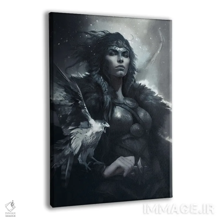 تابلو دکوراتیو اسکادی، الهه شکار اثر ایکارونا - نمای پرسپکتیو محصول