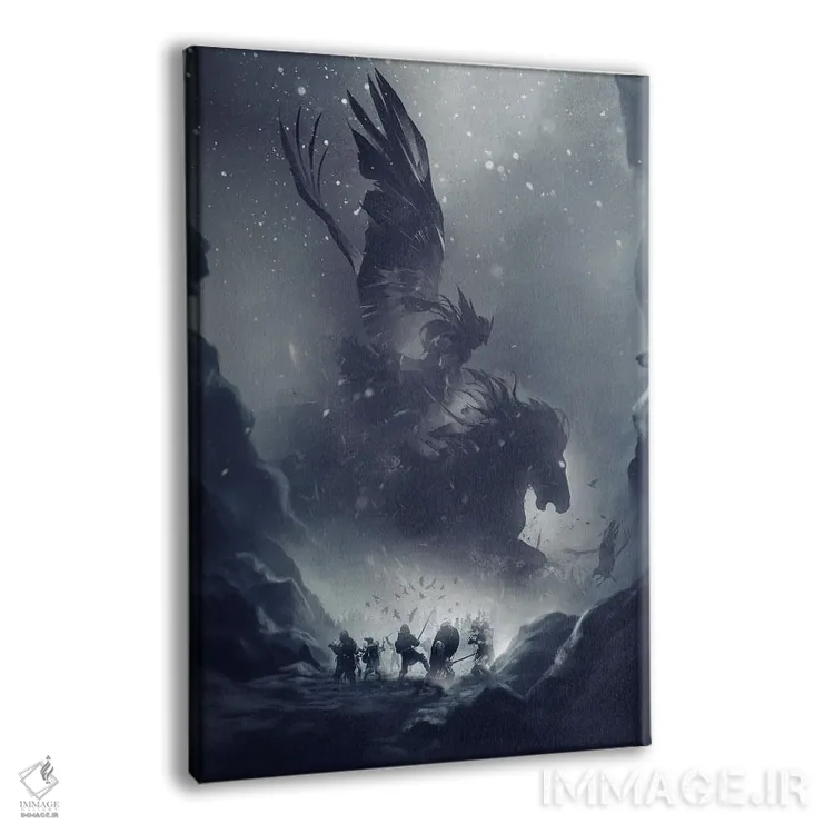 تابلو دکوراتیو سواری والکری ها اثر ایکارونا - نمای پرسپکتیو محصول