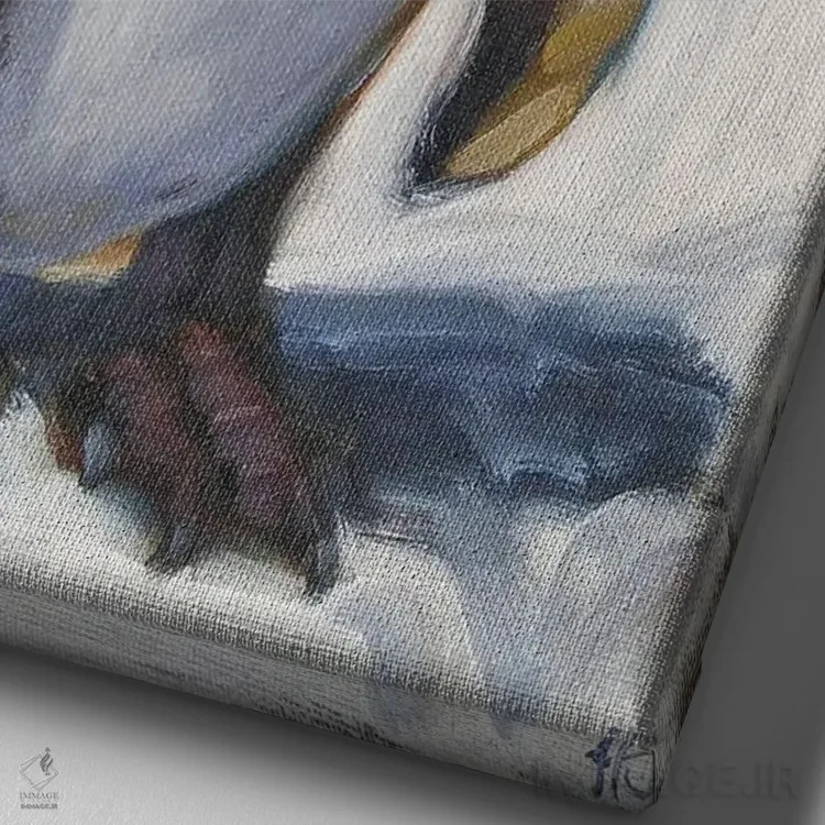 تابلو دکوراتیو روز دوست داشتنی اثر ایرینا خورت - نمای نزدیک بافت بوم