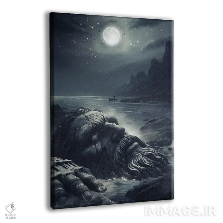 تابلو دکوراتیو یمیر غول اسطوره ای نورس اثر ایکارونا - نمای پرسپکتیو محصول