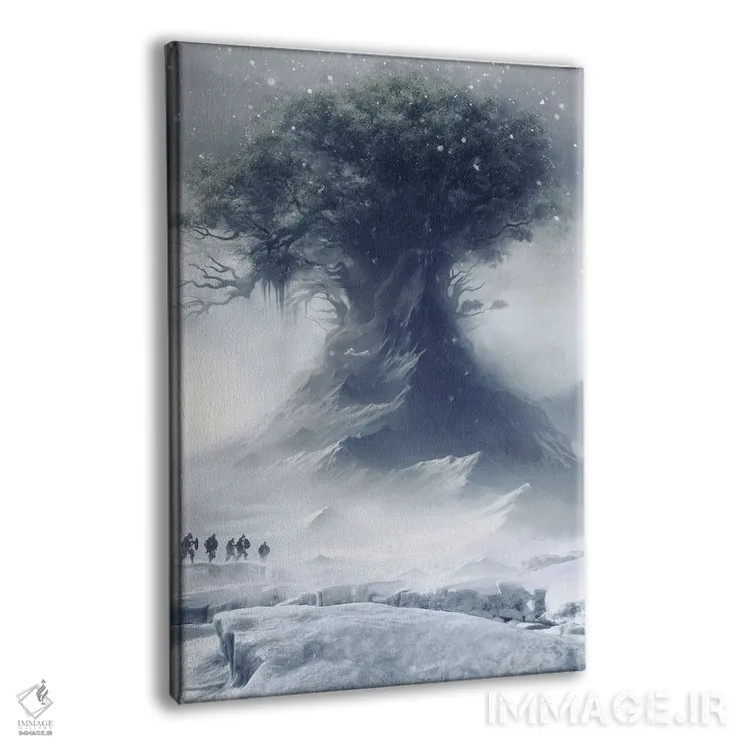 تابلو دکوراتیو در سایه ایگدراسیل اثر ایکارونا - نمای پرسپکتیو محصول