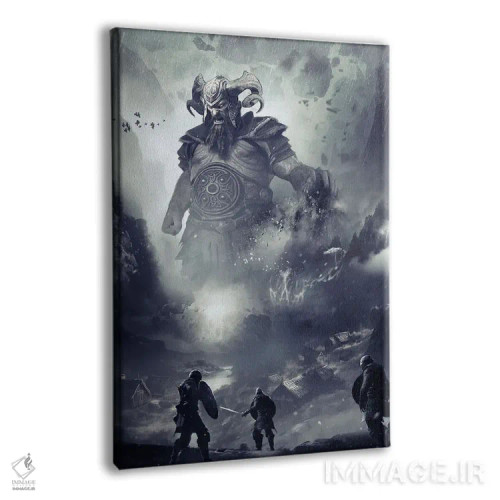 تابلو دکوراتیو به چالش کشیدن یوتون ها اثر ایکارونا - نمای پرسپکتیو محصول