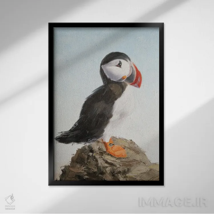 تابلو دکوراتیو به سوی باد اثر ایرینا خورت - نمای قابدار مشکی