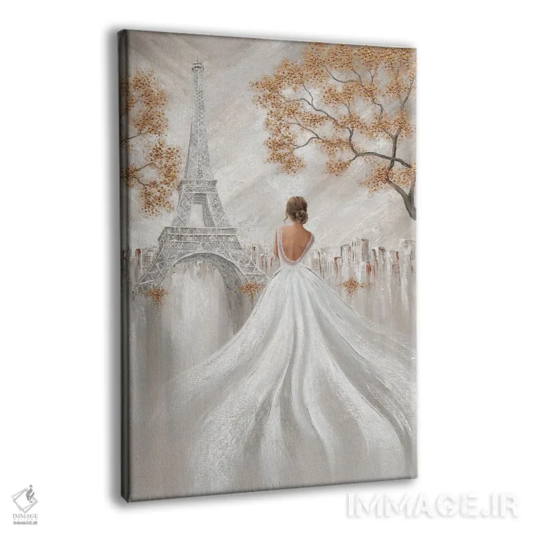 تابلو دکوراتیو Paris Flair,ظرافت ایفل، جلوه پاریس اثر ایزابیلا کارولویچ - نمای پرسپکتیو محصول