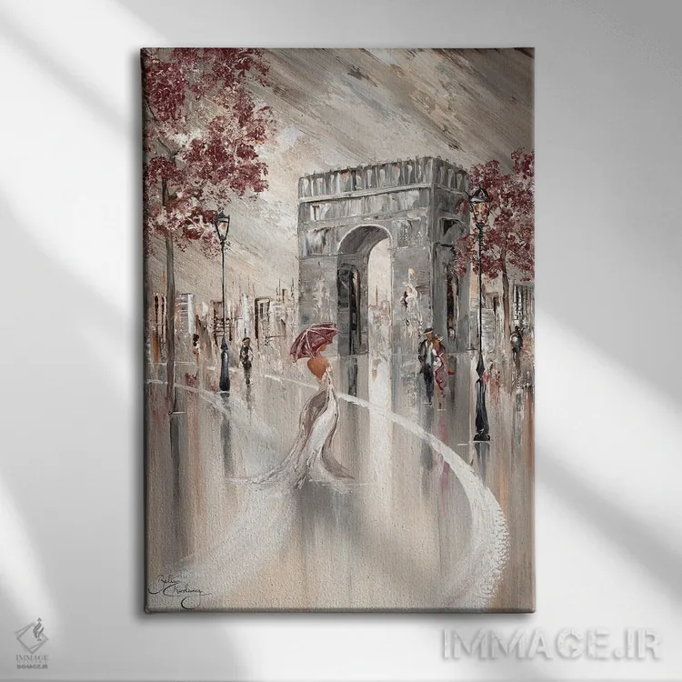 تابلو دکوراتیو پاریس باشکوه اثر ایزابیلا کارولویچ - نمای روبهرو روی دیوار