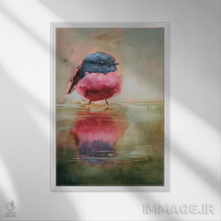 تابلو دکوراتیو تاملات اثر ایرینا خورت - نمای قابدار سفید