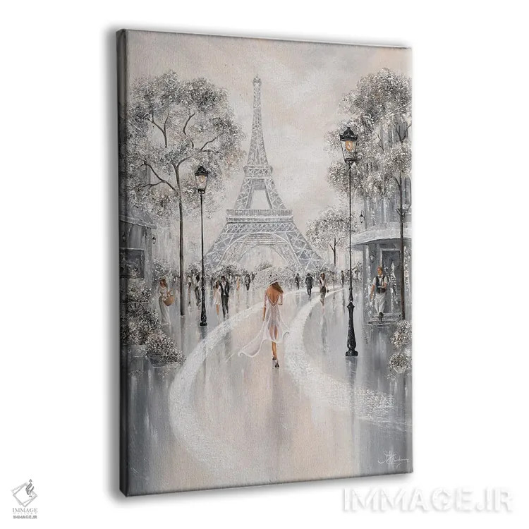 تابلو دکوراتیو Flair Of Paris,برج ایفل، رنگ وبوی پاریس اثر ایزابیلا کارولویچ - نمای پرسپکتیو محصول