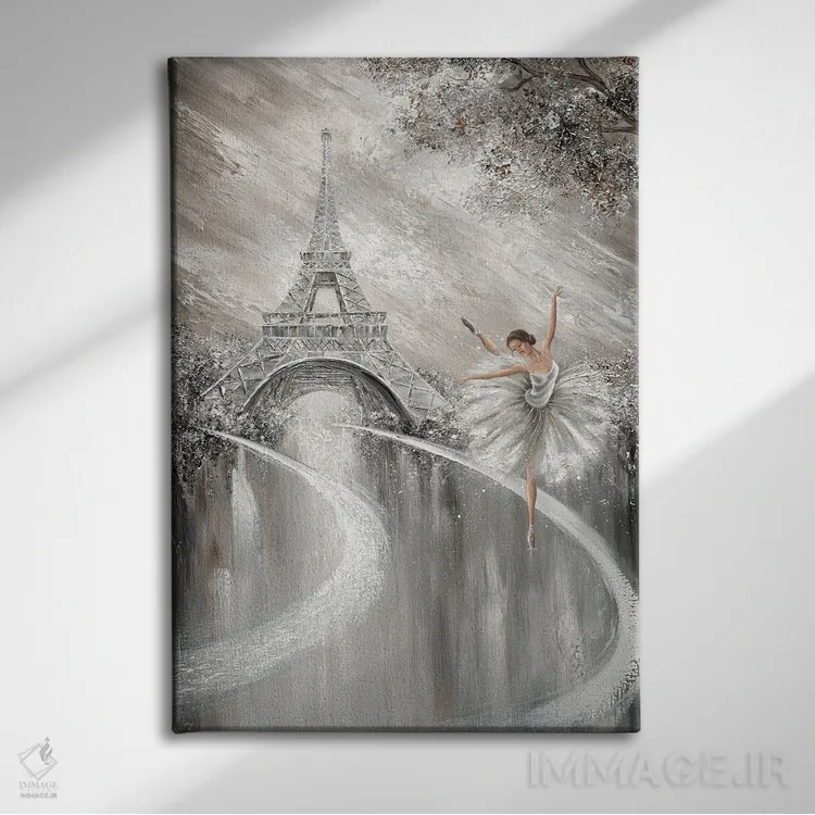 تابلو دکوراتیو Paris Flair,پیچ وتاب توتو، جلوه پاریس اثر ایزابیلا کارولویچ - نمای روبهرو روی دیوار