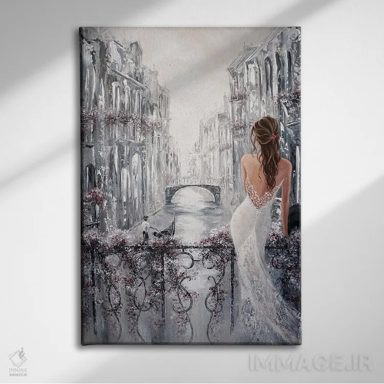 تابلو دکوراتیو Venice Charm,عطر شیرین، جذابیت ونیز اثر ایزابیلا کارولویچ - نمای روبهرو روی دیوار