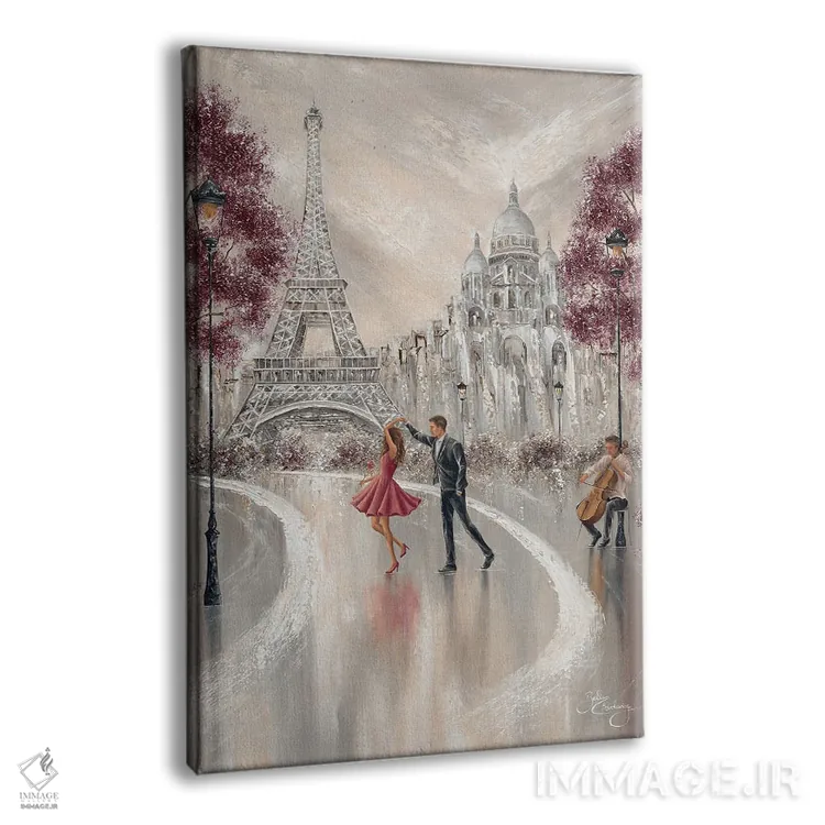 تابلو دکوراتیو Paris Dance III,پیچ وتاب، رقص پاریسی ۳ اثر ایزابیلا کارولویچ - نمای پرسپکتیو محصول