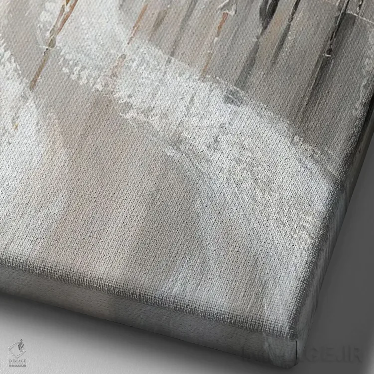 تابلو دکوراتیو Paris,صحنه خیابان مونتمارتر، پاریس اثر ایزابیلا کارولویچ - نمای نزدیک بافت بوم