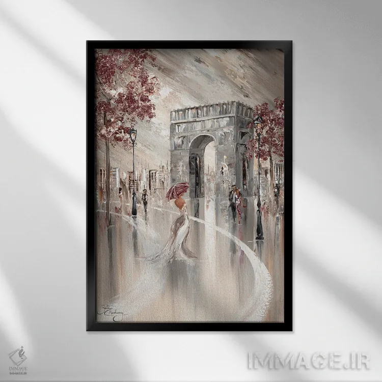تابلو دکوراتیو پاریس باشکوه اثر ایزابیلا کارولویچ - نمای قابدار مشکی