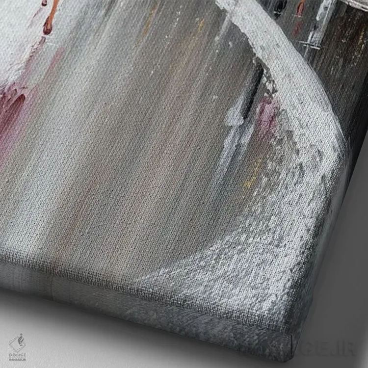 تابلو دکوراتیو خرید تا آخرین توان اثر ایزابیلا کارولویچ - نمای نزدیک بافت بوم