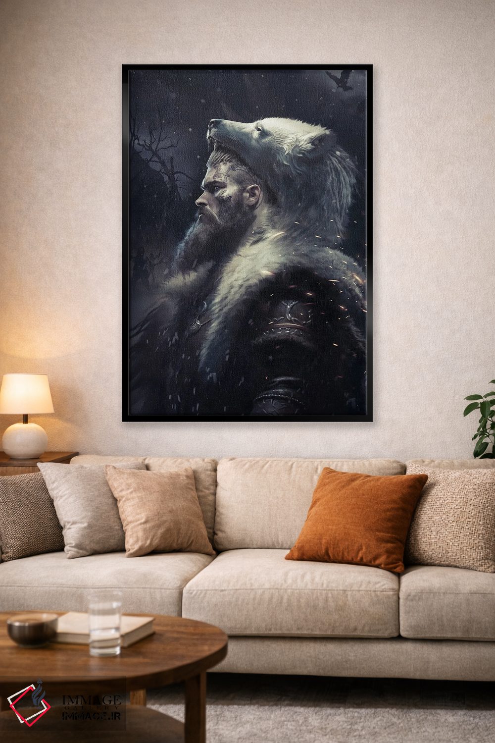 تابلو دکوراتیو جنگجوی برزرکر اثر ایکارونا - D1B