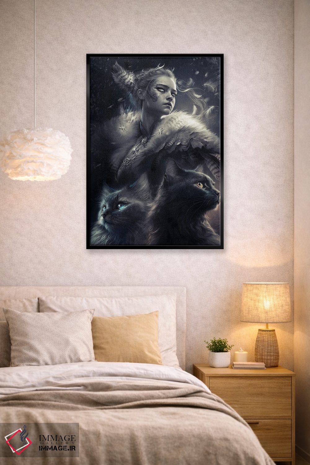 تابلو دکوراتیو الهه فرییا اثر ایکارونا - D2B