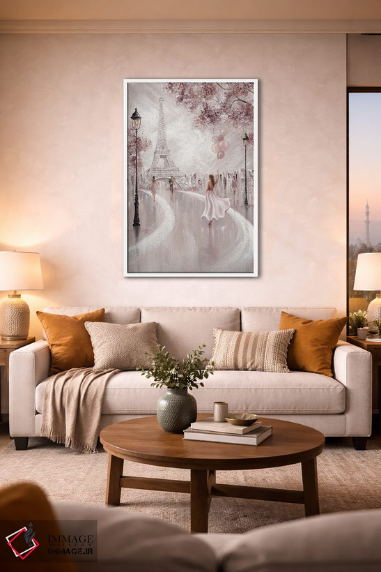 تابلو دکوراتیو Parisian Dreams,سرخ شده، رویاهای پاریسی اثر ایزابیلا کارولویچ - D1W