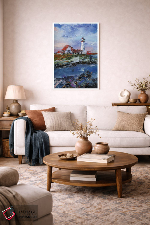 تابلو دکوراتیو فانوس دریایی پورتلند هد اثر ایرینا خورت - D3W
