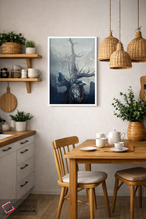 تابلو دکوراتیو هوگین و مونین کلاغ های نورس اثر ایکارونا - D3W