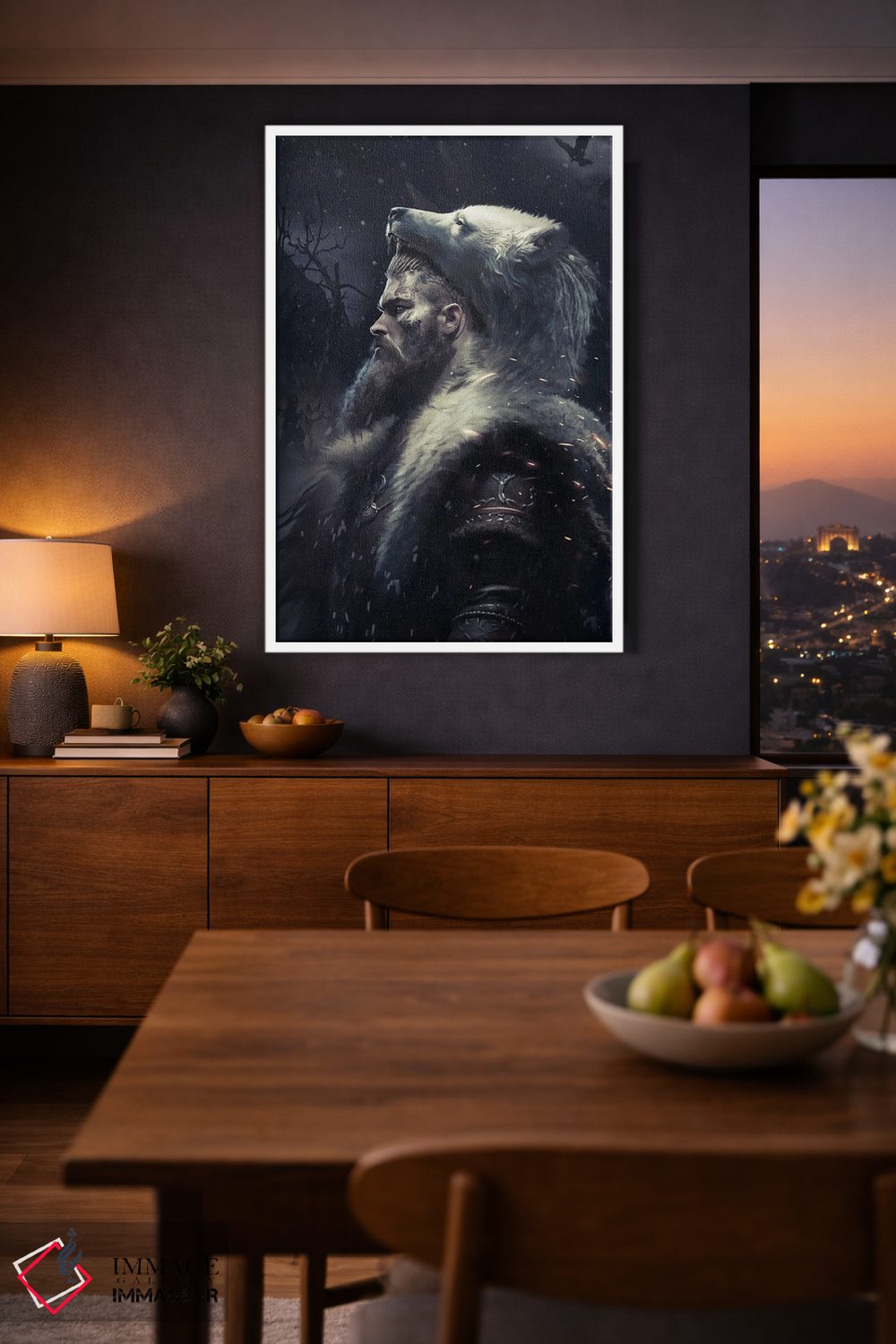 تابلو دکوراتیو جنگجوی برزرکر اثر ایکارونا - D3W