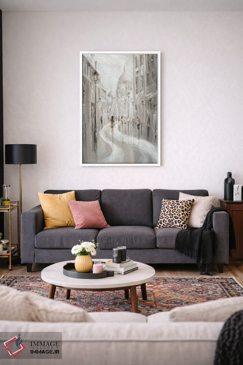 تابلو دکوراتیو Paris,صحنه خیابان مونتمارتر، پاریس اثر ایزابیلا کارولویچ - D2W