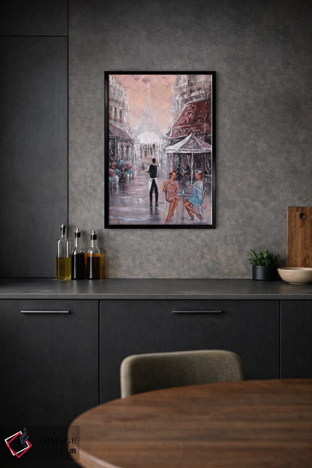 تابلو دکوراتیو Paris,گپ و گفت، پاریس اثر ایزابیلا کارولویچ - D2B