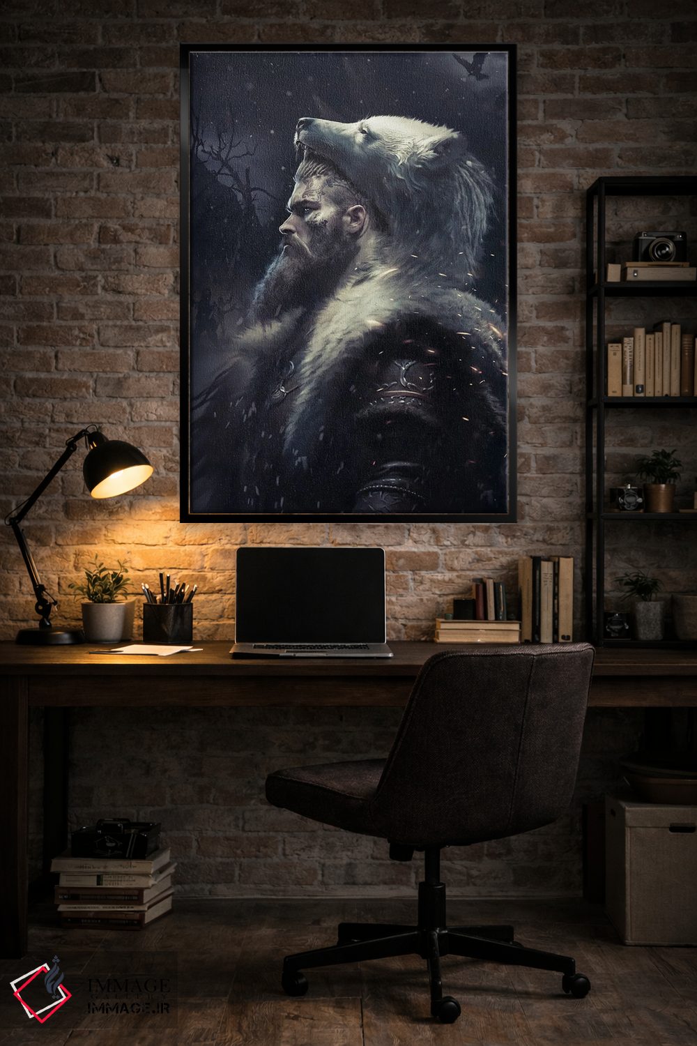 تابلو دکوراتیو جنگجوی برزرکر اثر ایکارونا - D5B