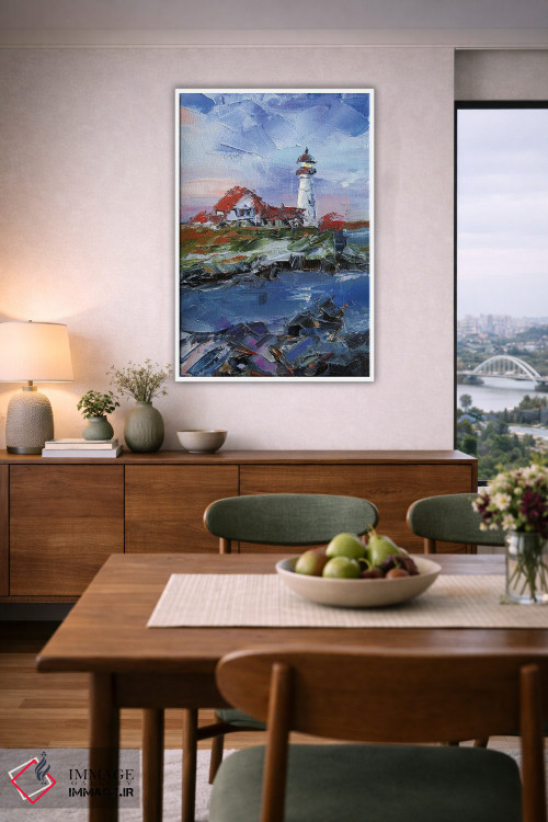 تابلو دکوراتیو فانوس دریایی پورتلند هد اثر ایرینا خورت - D6W