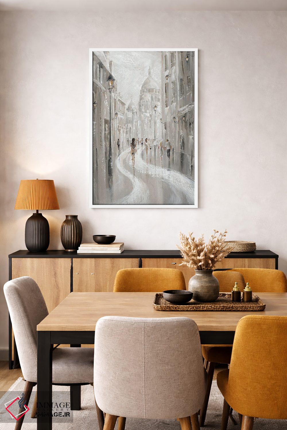 تابلو دکوراتیو Paris,صحنه خیابان مونتمارتر، پاریس اثر ایزابیلا کارولویچ - D5W