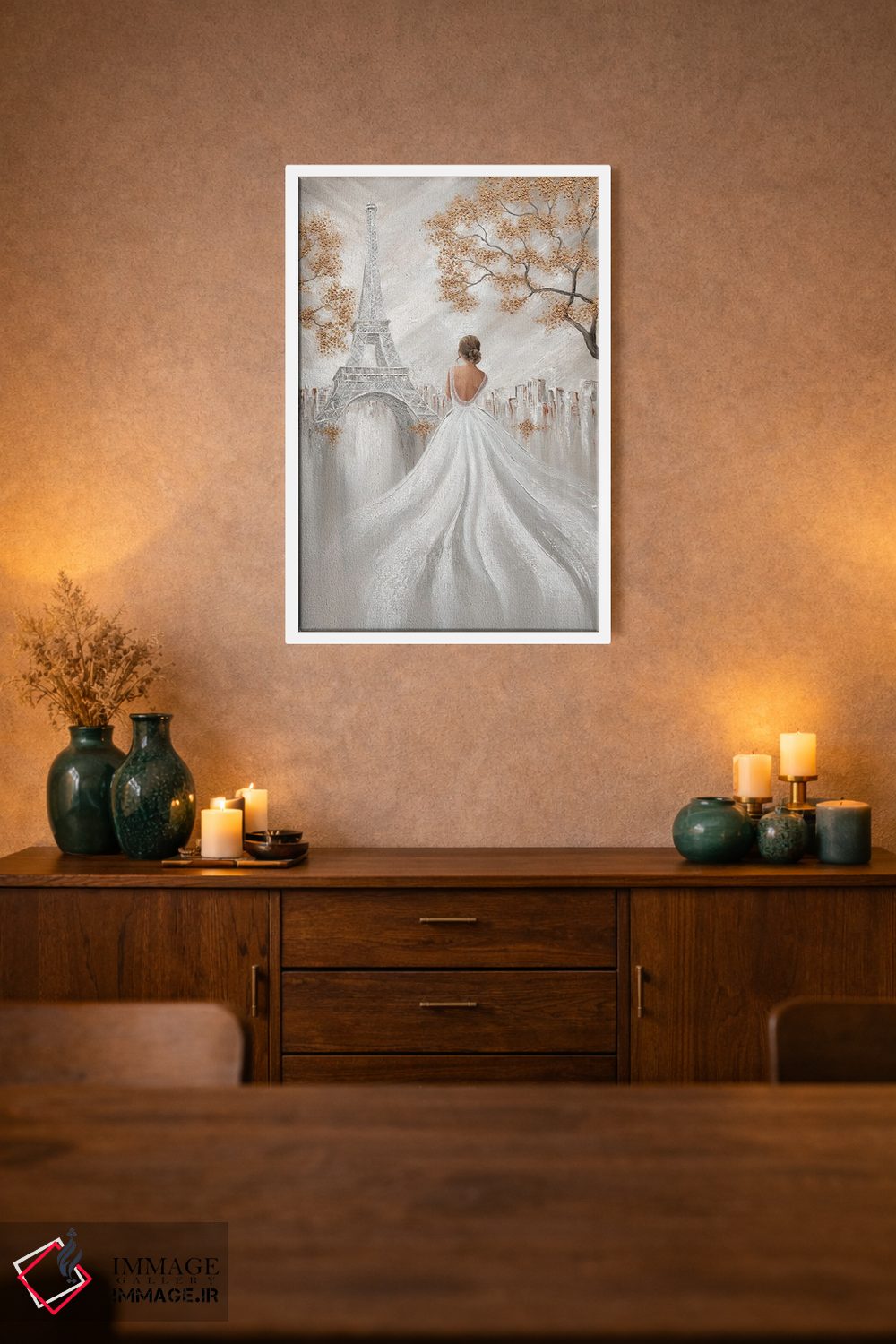 تابلو دکوراتیو Paris Flair,ظرافت ایفل، جلوه پاریس اثر ایزابیلا کارولویچ - D2W