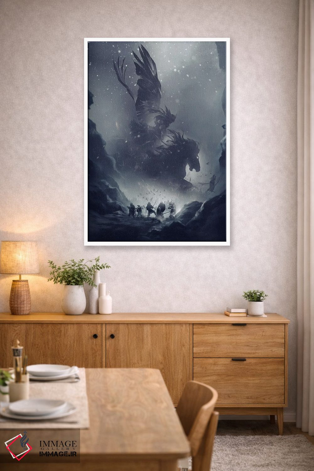 تابلو دکوراتیو سواری والکری ها اثر ایکارونا - D4W