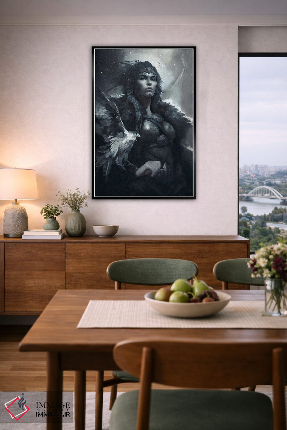 تابلو دکوراتیو اسکادی، الهه شکار اثر ایکارونا - D6B