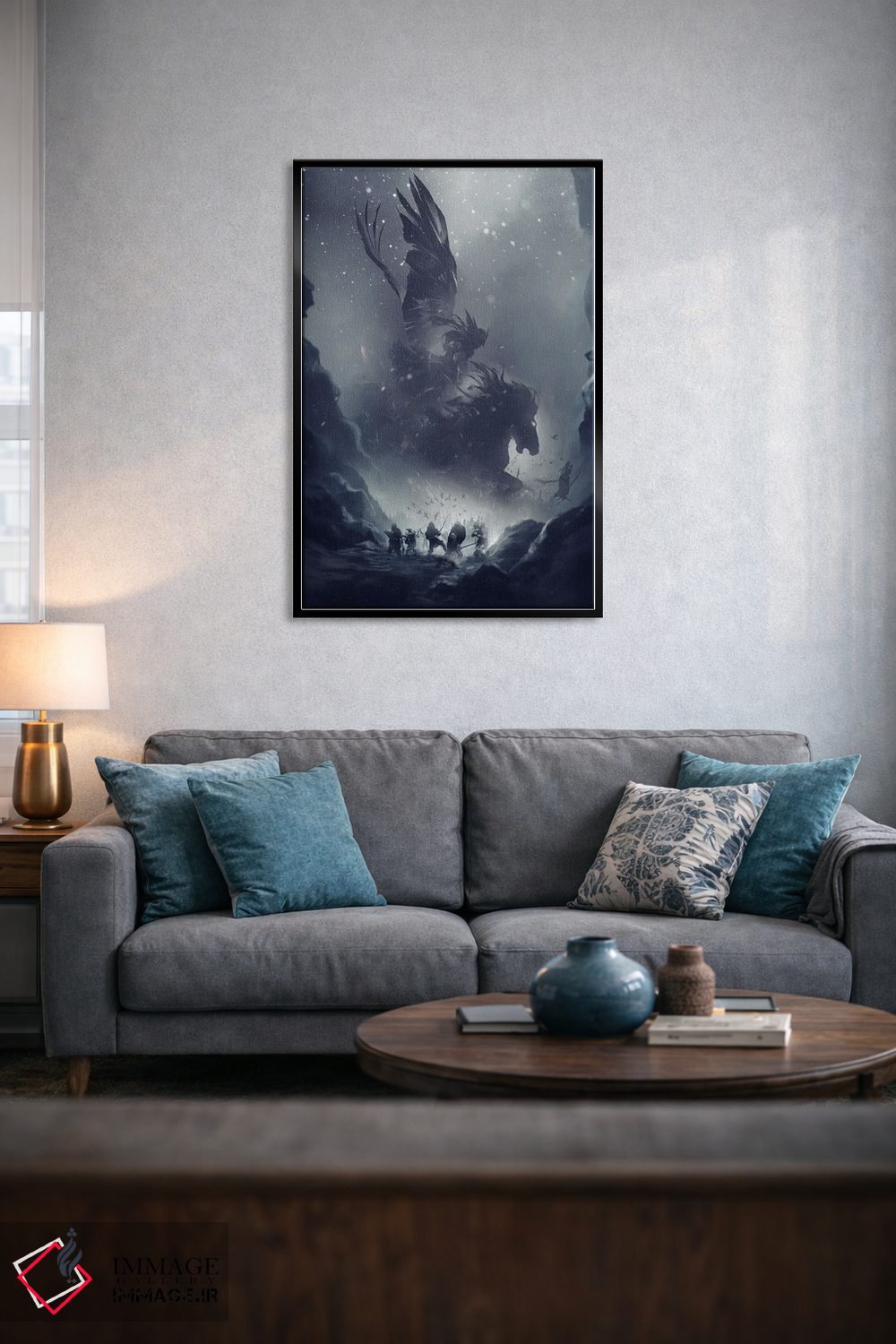 تابلو دکوراتیو سواری والکری ها اثر ایکارونا - D5B