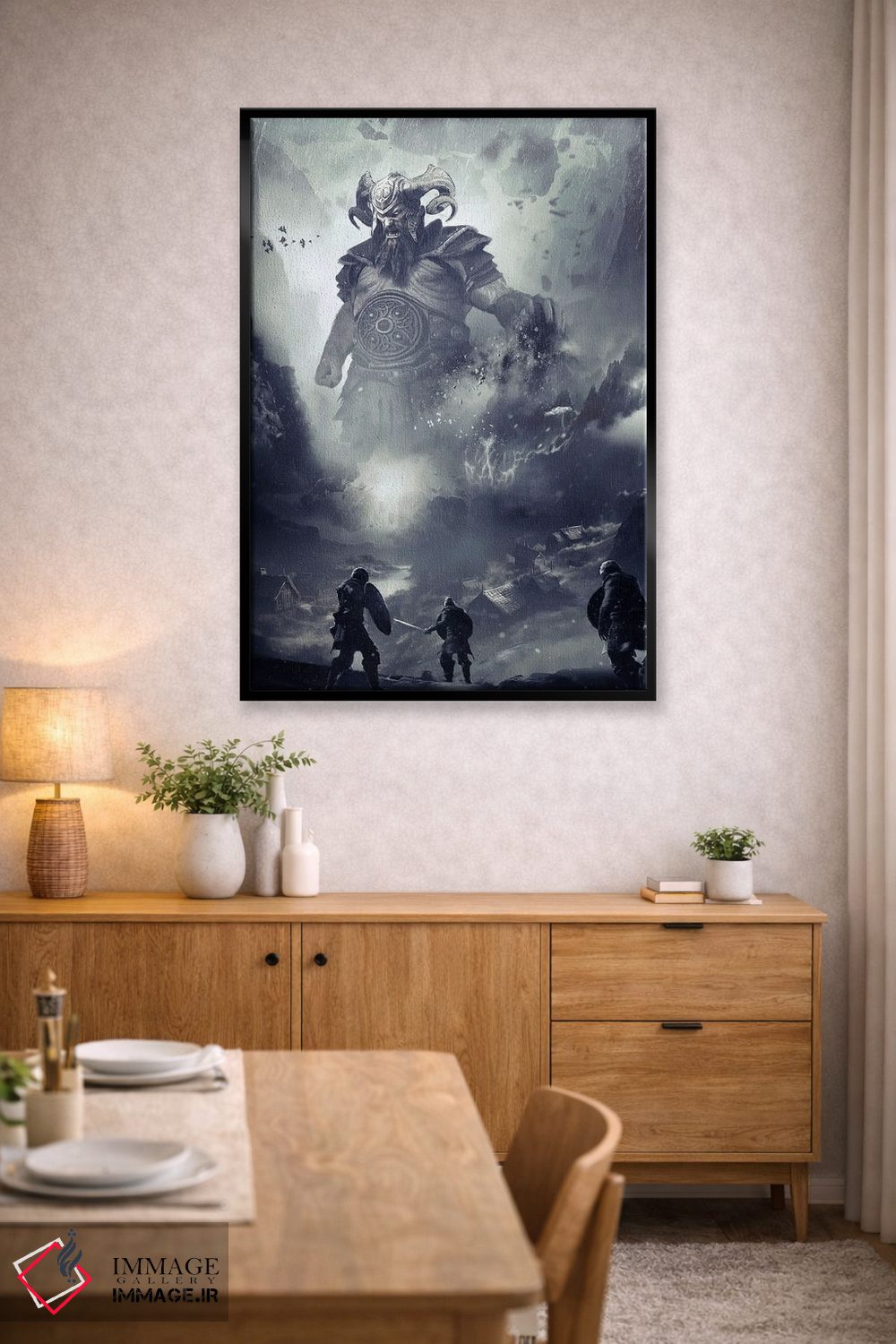 تابلو دکوراتیو به چالش کشیدن یوتون ها اثر ایکارونا - D5B