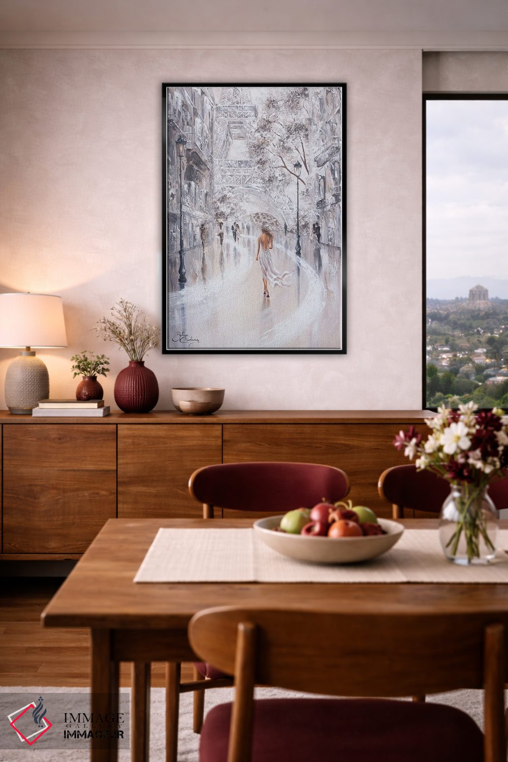 تابلو دکوراتیو Paris Flair,برج ایفل، جلوه پاریس اثر ایزابیلا کارولویچ - D4B