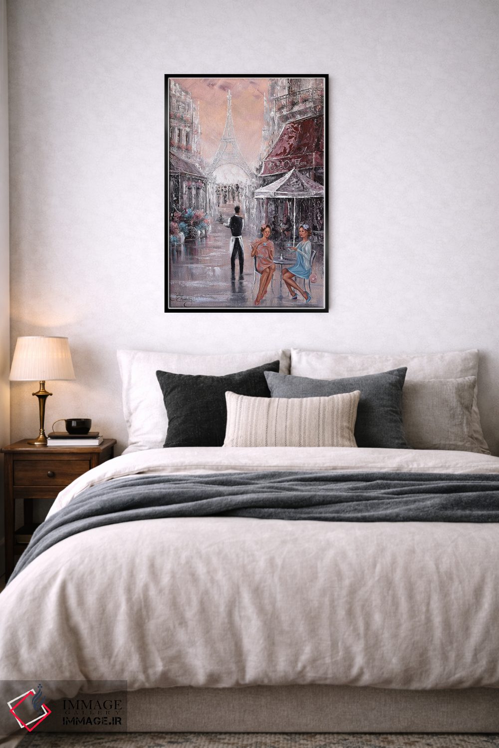 تابلو دکوراتیو Paris,گپ و گفت، پاریس اثر ایزابیلا کارولویچ - D6B